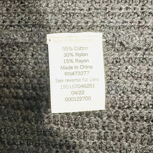 NWT SONOMA Women Long Sleeve Open Front Knit Black Long Cardigan Sweater Size 3X - Picture 14 of 14